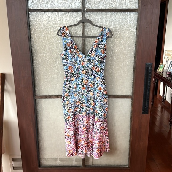 SALONi floral holly dress size US 8 - Picture 5 of 14